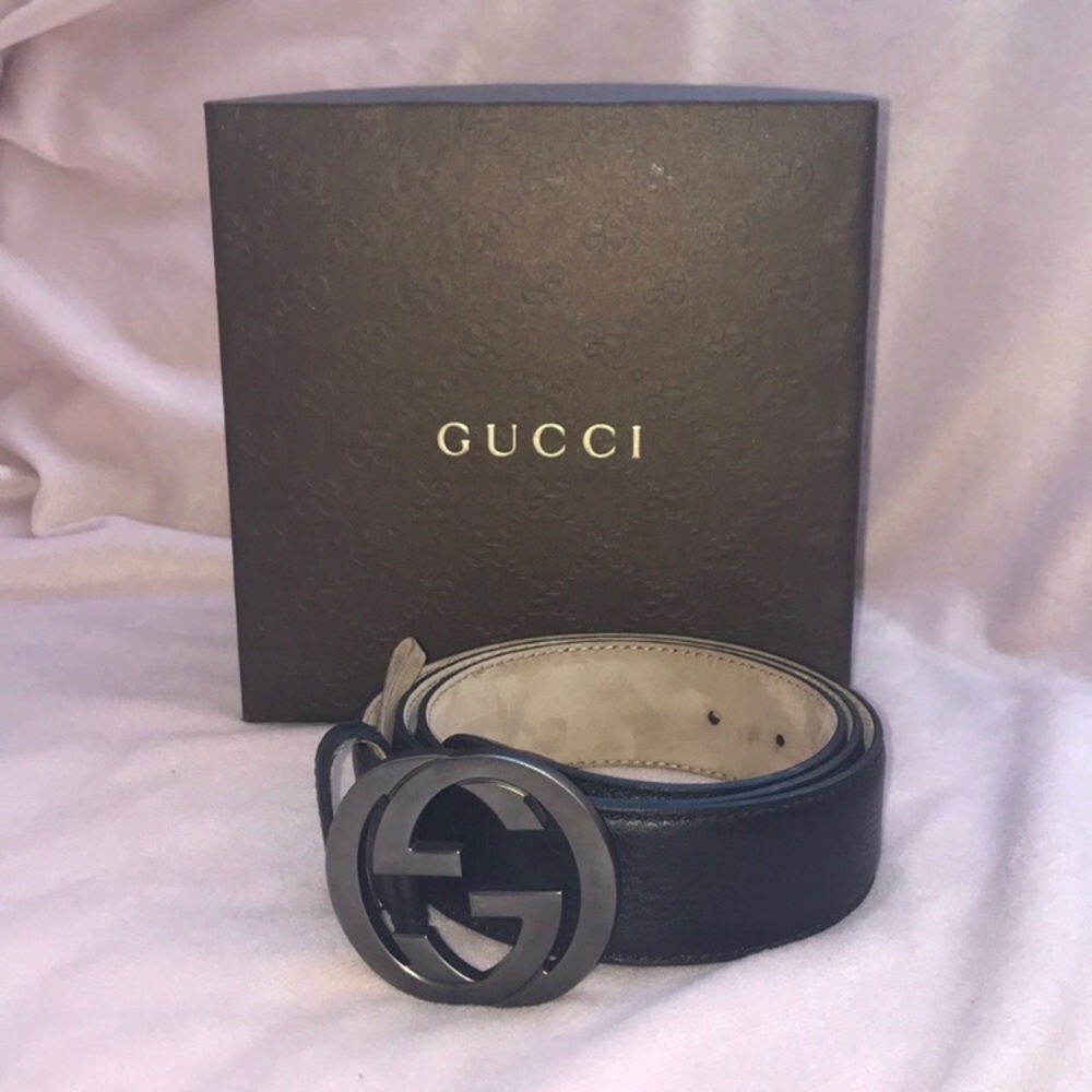 Black Gucci Belt